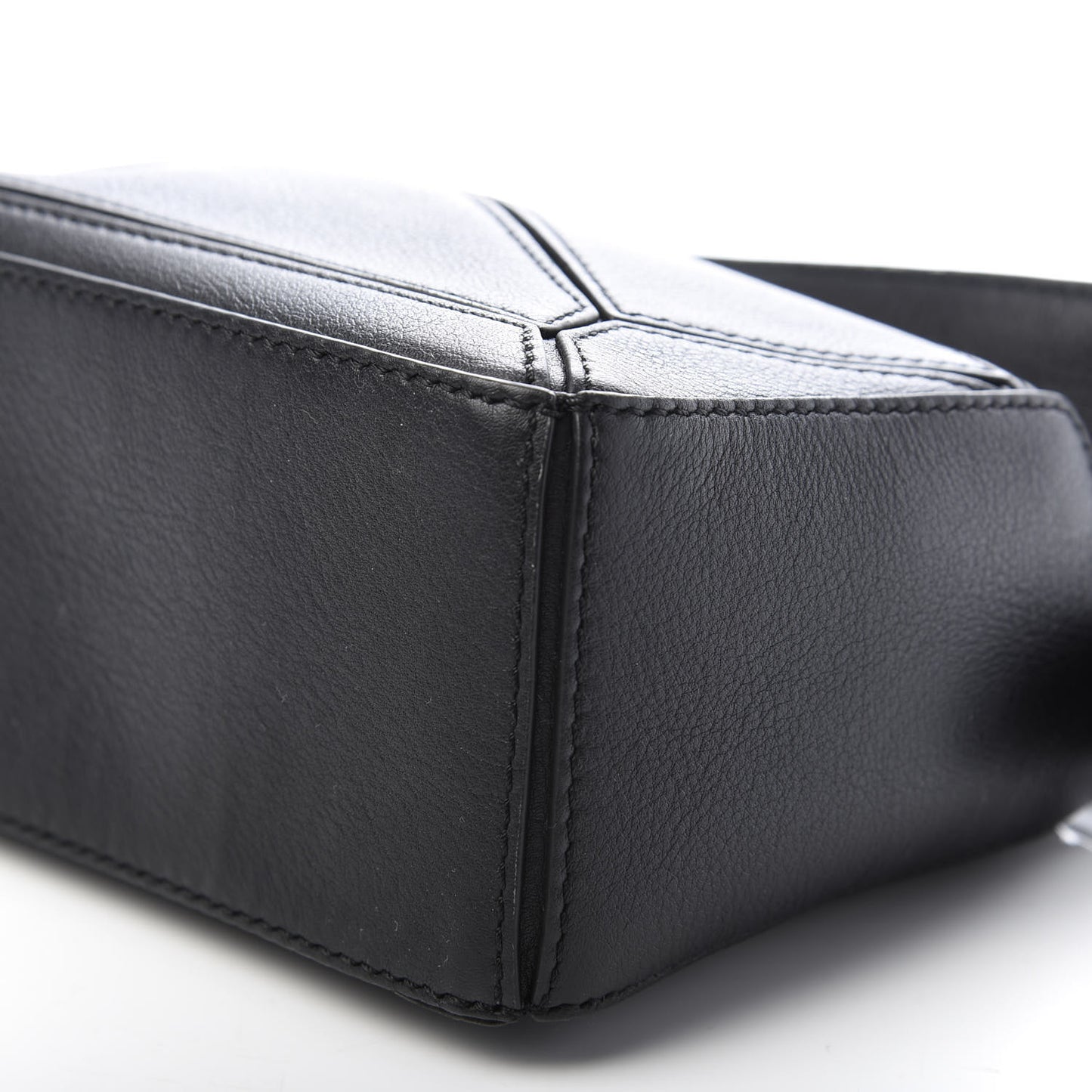 Calfskin Mini Puzzle Bag Black