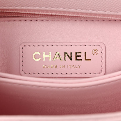 Chanel Caviar Quilted Mini Coco Handle Flap Light Pink 5 of 11