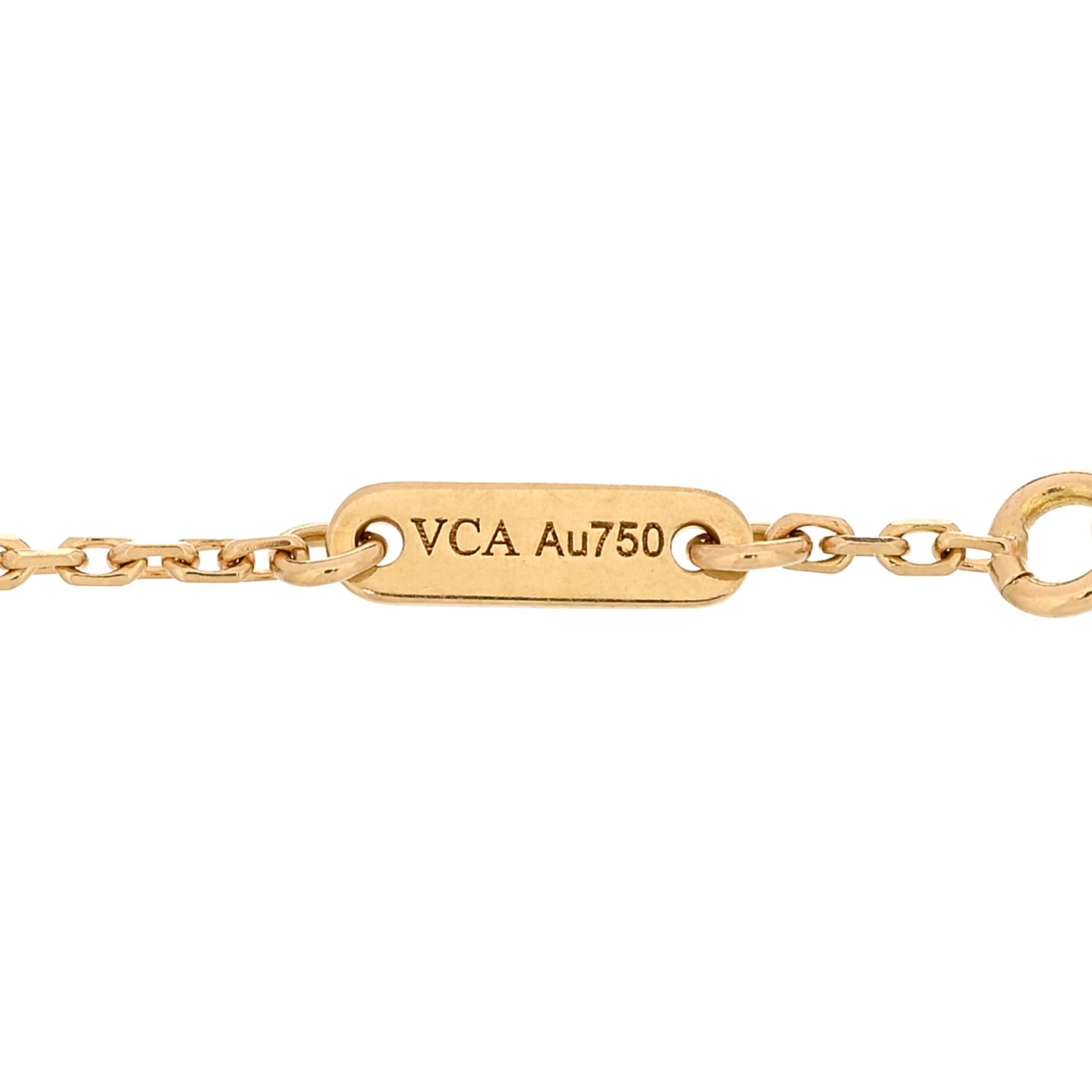 18K Yellow Gold Mother of Pearl Sweet Alhambra Bracelet