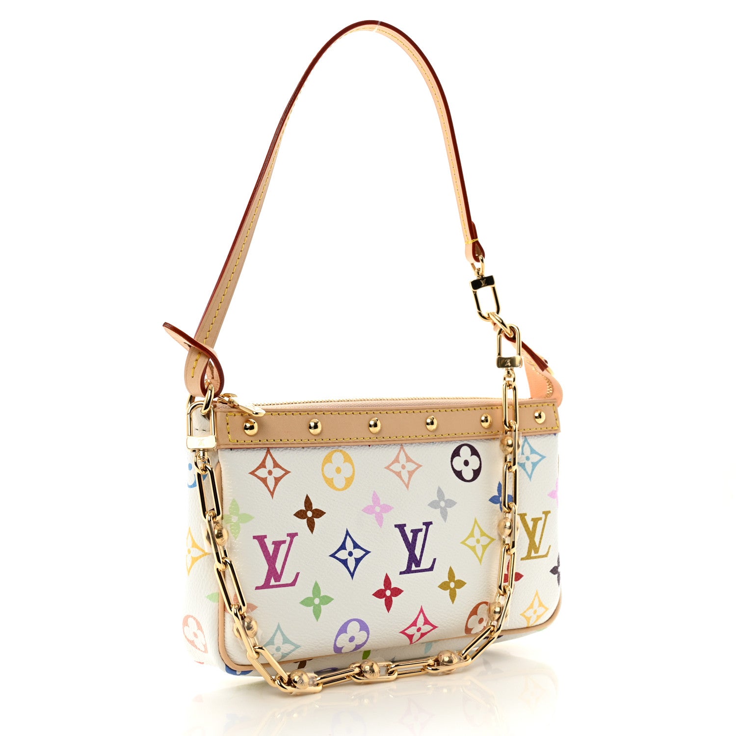 Louis Vuitton LV X TM Monogram Multicolor Pochette Accessories White 3 of 10