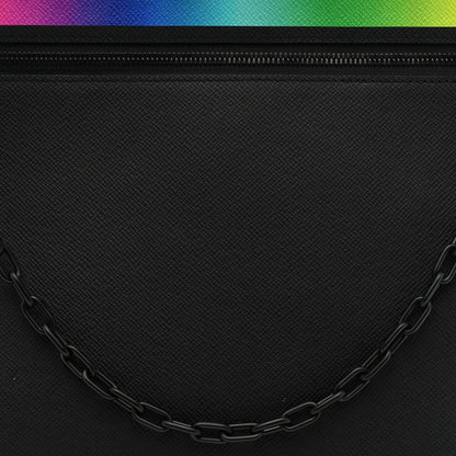 Louis Vuitton Taiga Rainbow Pochette A4 Black 7 of 7