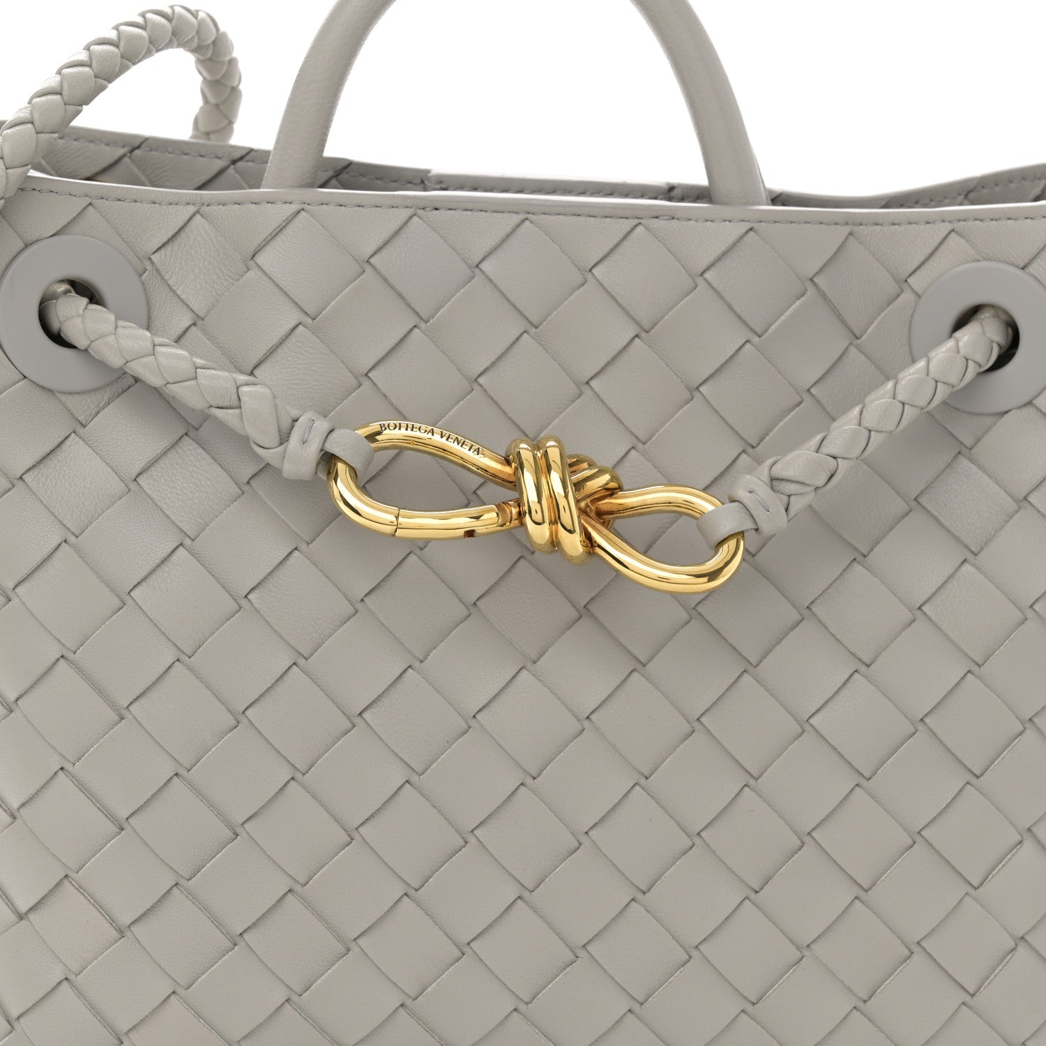 Bottega Veneta Nappa Intrecciato Small Andiamo Shoulder Bag Sterling 8 of 10