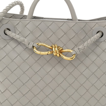 Bottega Veneta Nappa Intrecciato Small Andiamo Shoulder Bag Sterling 8 of 10