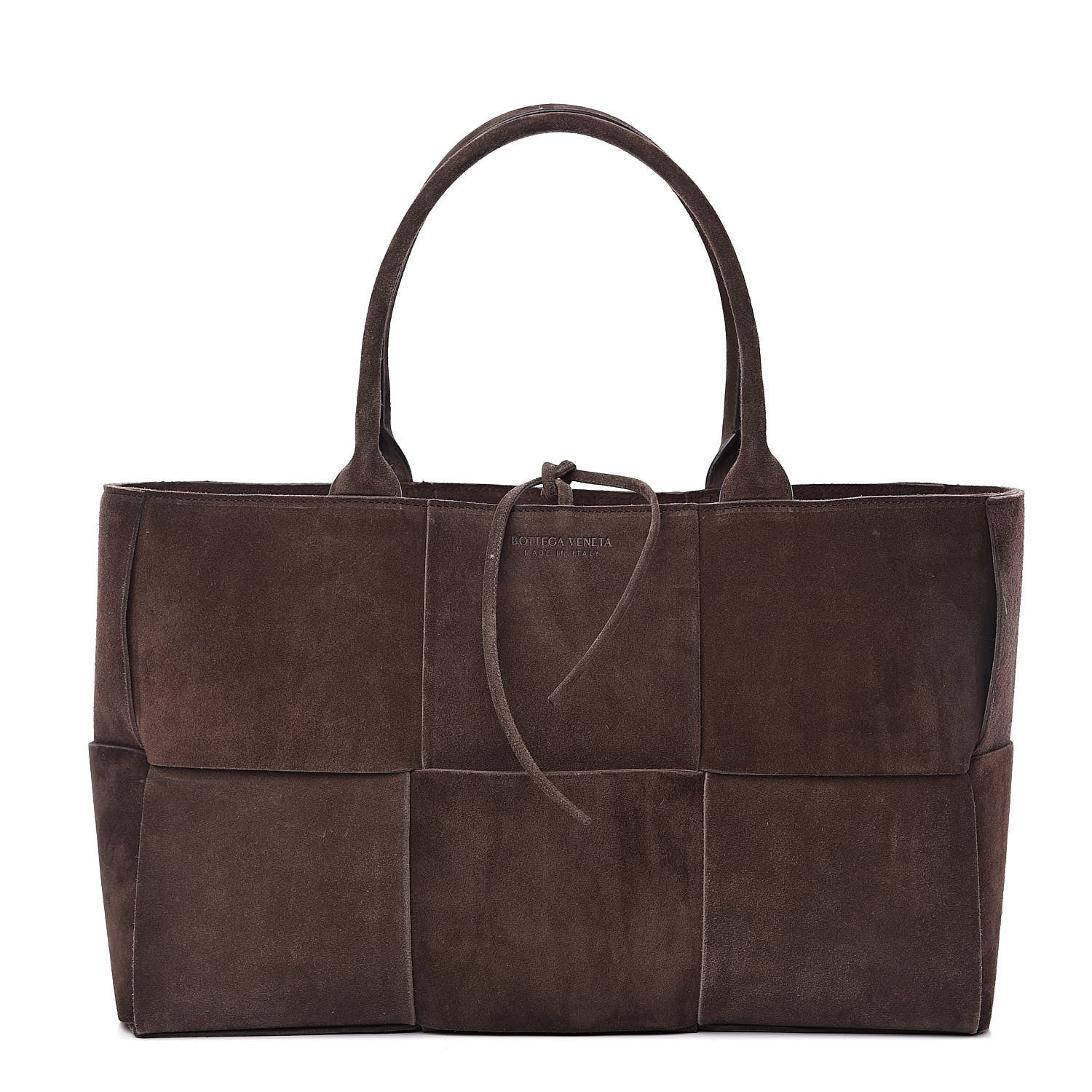 Bottega Veneta Suede Maxi Intrecciato Small Arco Tote Fondente 1 of 11