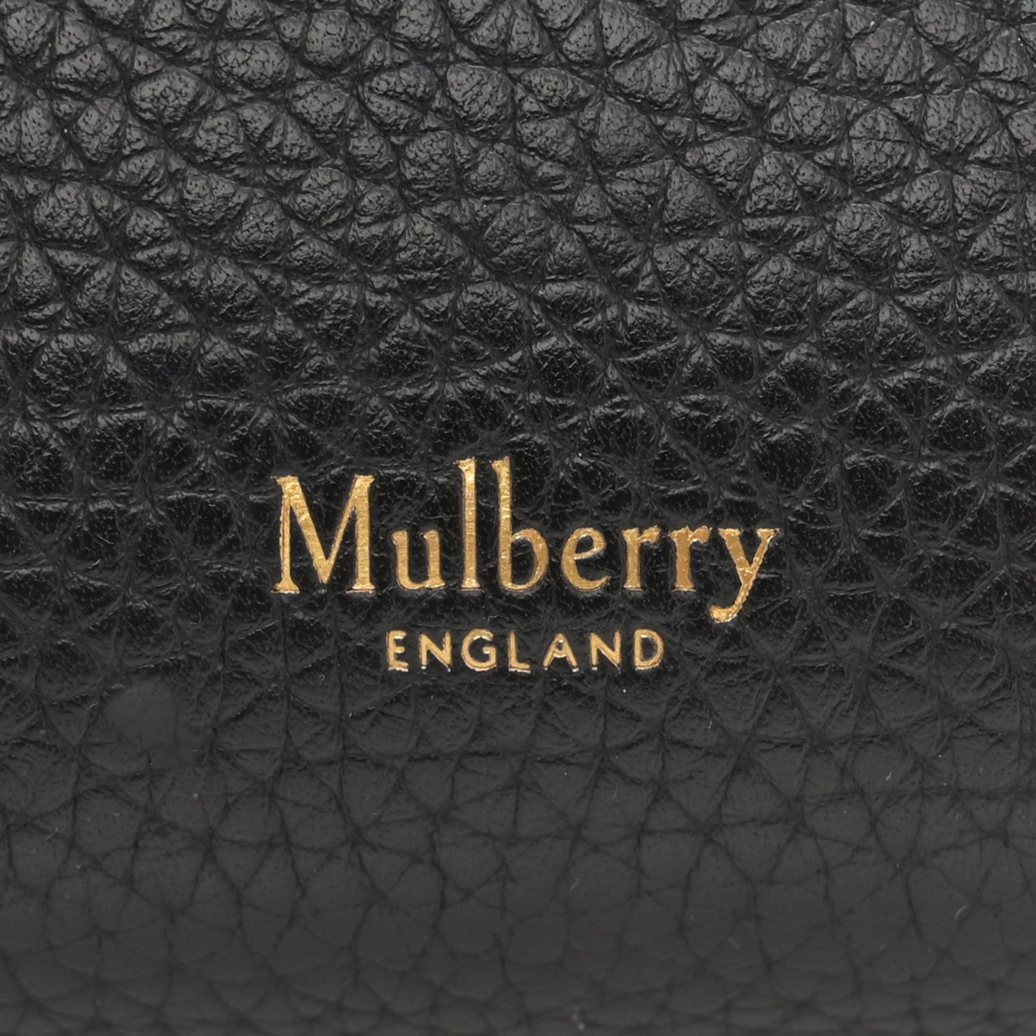Mulberry Heavy Grain Small Iris Tote Black 6 of 11