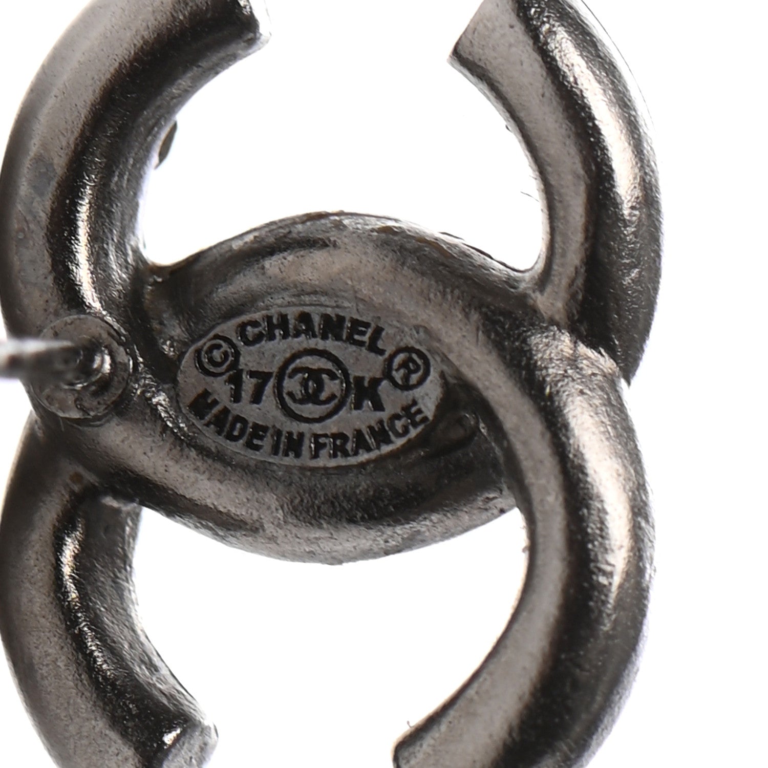 Chanel Iridescent Crystal CC Earrings Multicolor 4 of 4