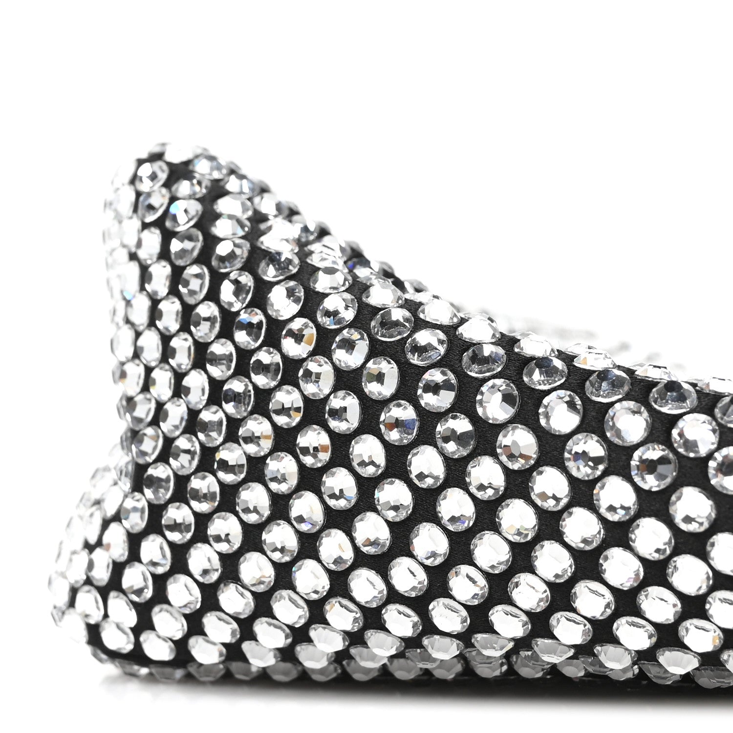 Prada Satin Crystal Triangle Pouch Cristal 10 of 11