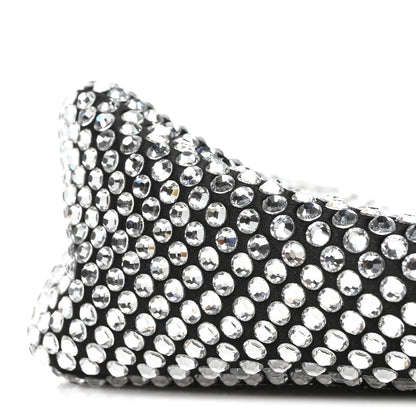 Prada Satin Crystal Triangle Pouch Cristal 10 of 11
