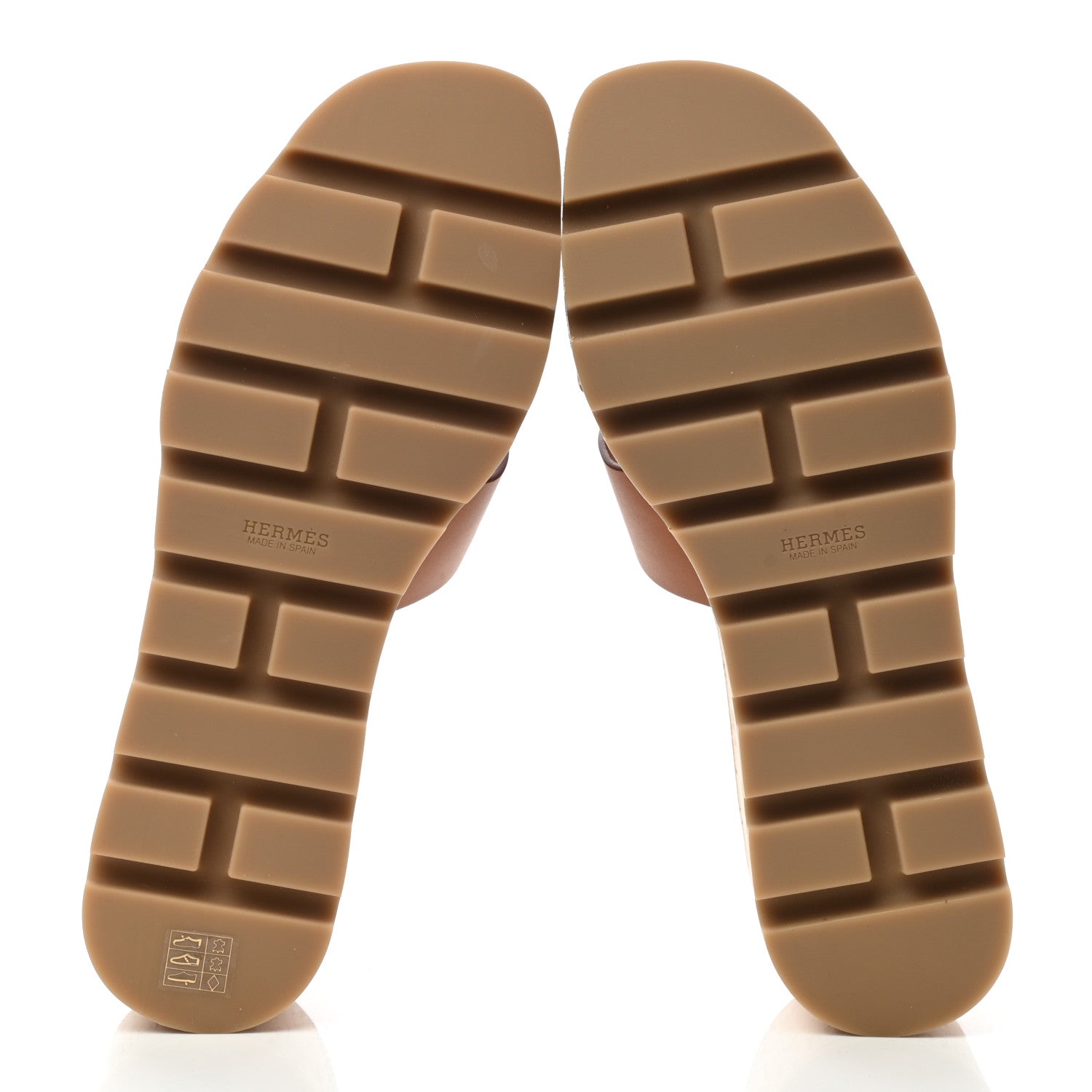 Hermes Calfskin Cork Eze 30 Sandals 39 Marron Glaise 5 of 9