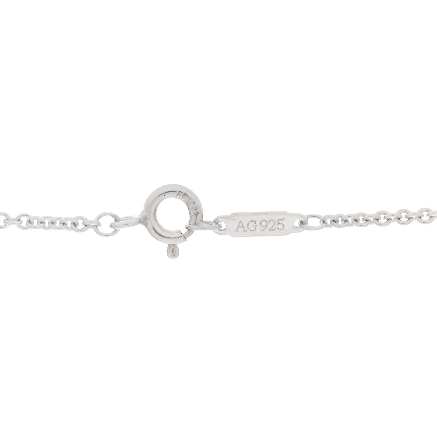 Sterling Silver Tag Chain Necklace