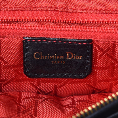 Christian Dior Lambskin Cannage Medium Lady Dior Black 6 of 13
