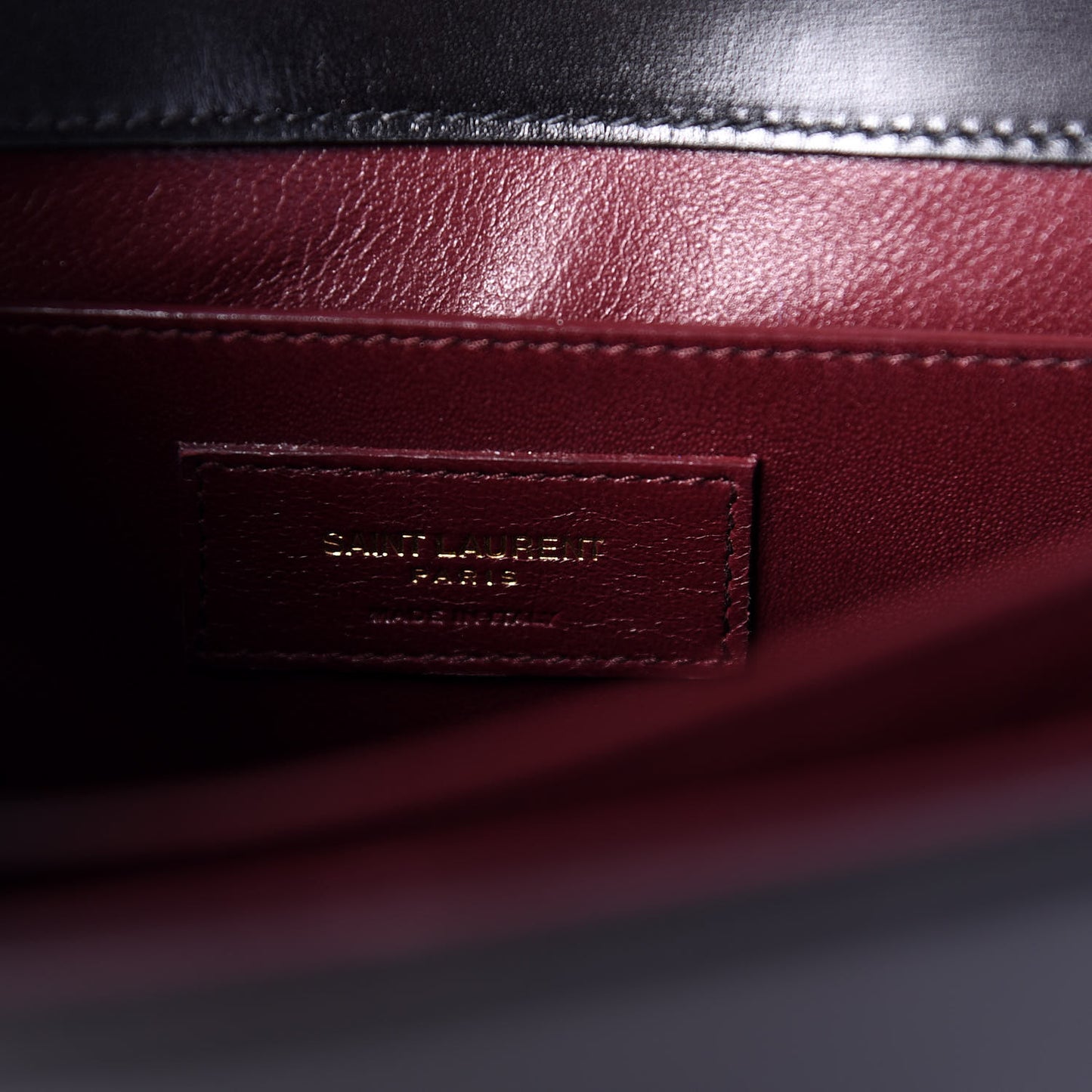 Smooth Calfskin Medium Classic Monogram Cassandra Top Handle Black Rouge Legion