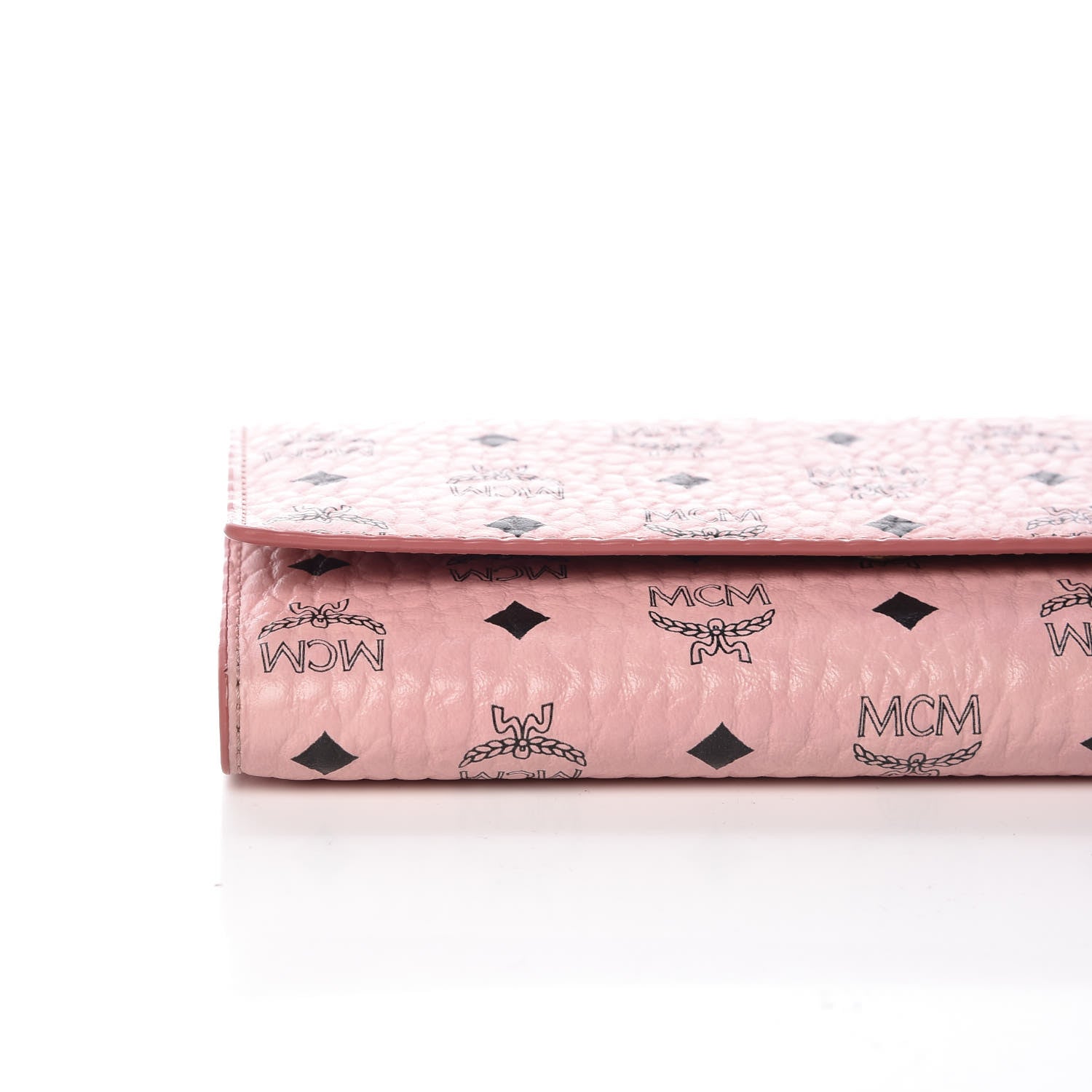 MCM Visetos Continental Flap Wallet Soft Pink 9 of 11