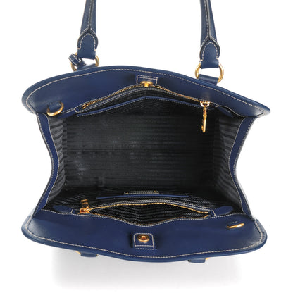 Prada Saffiano Lux Shopping Tote Bleuette 5 of 8