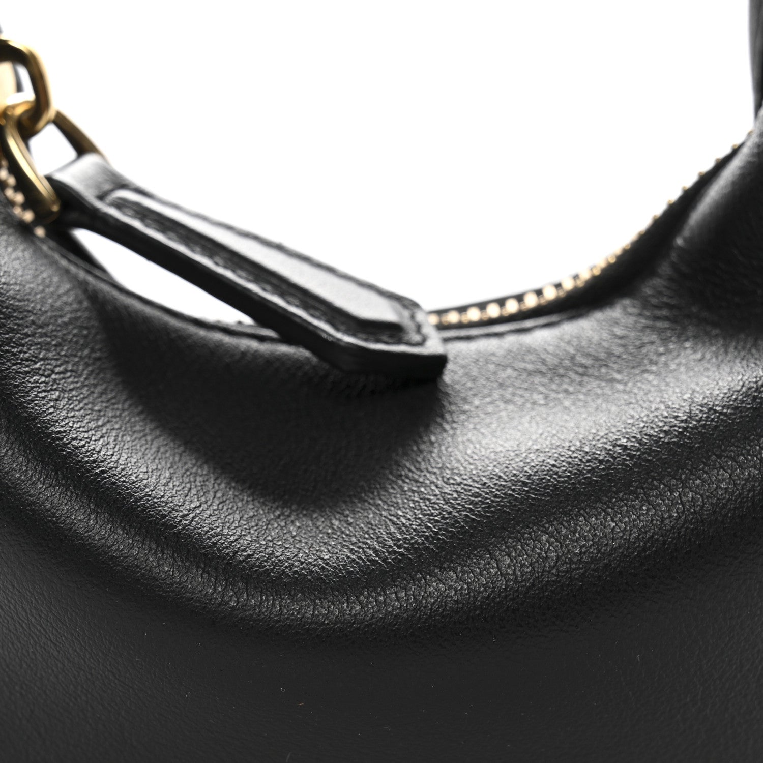 Fendi Vitello Grace Matte Nano Fendigraphy Hobo Charm Black 8 of 11