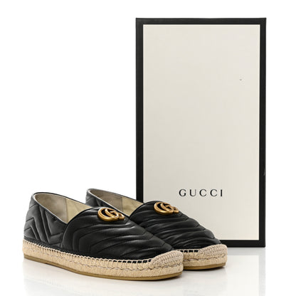 Gucci Nappa Matelasse Mens GG Marmont Espadrilles 9.5 Black 9 of 9