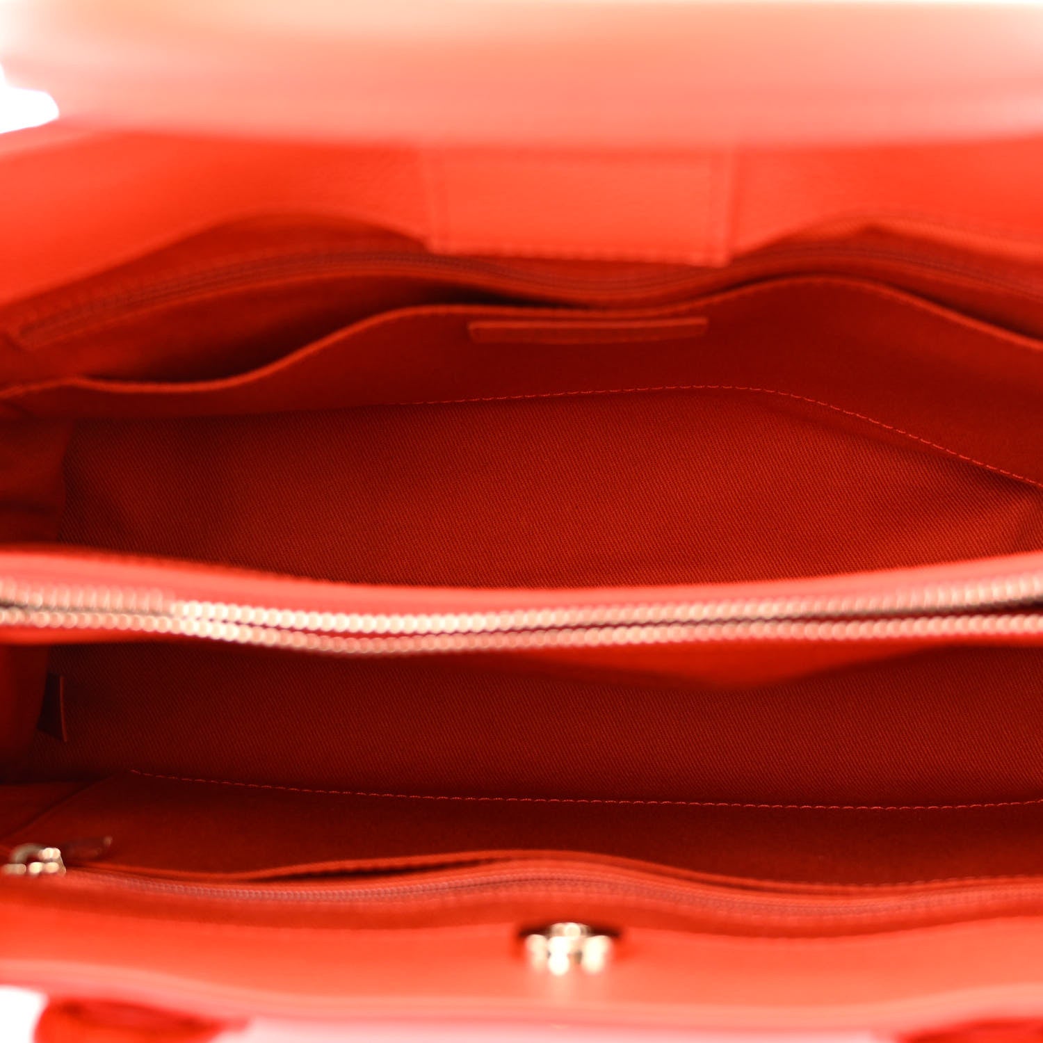 Chanel Grained Calfskin Small Neo Executive Shopper Tote Red 5 of 13