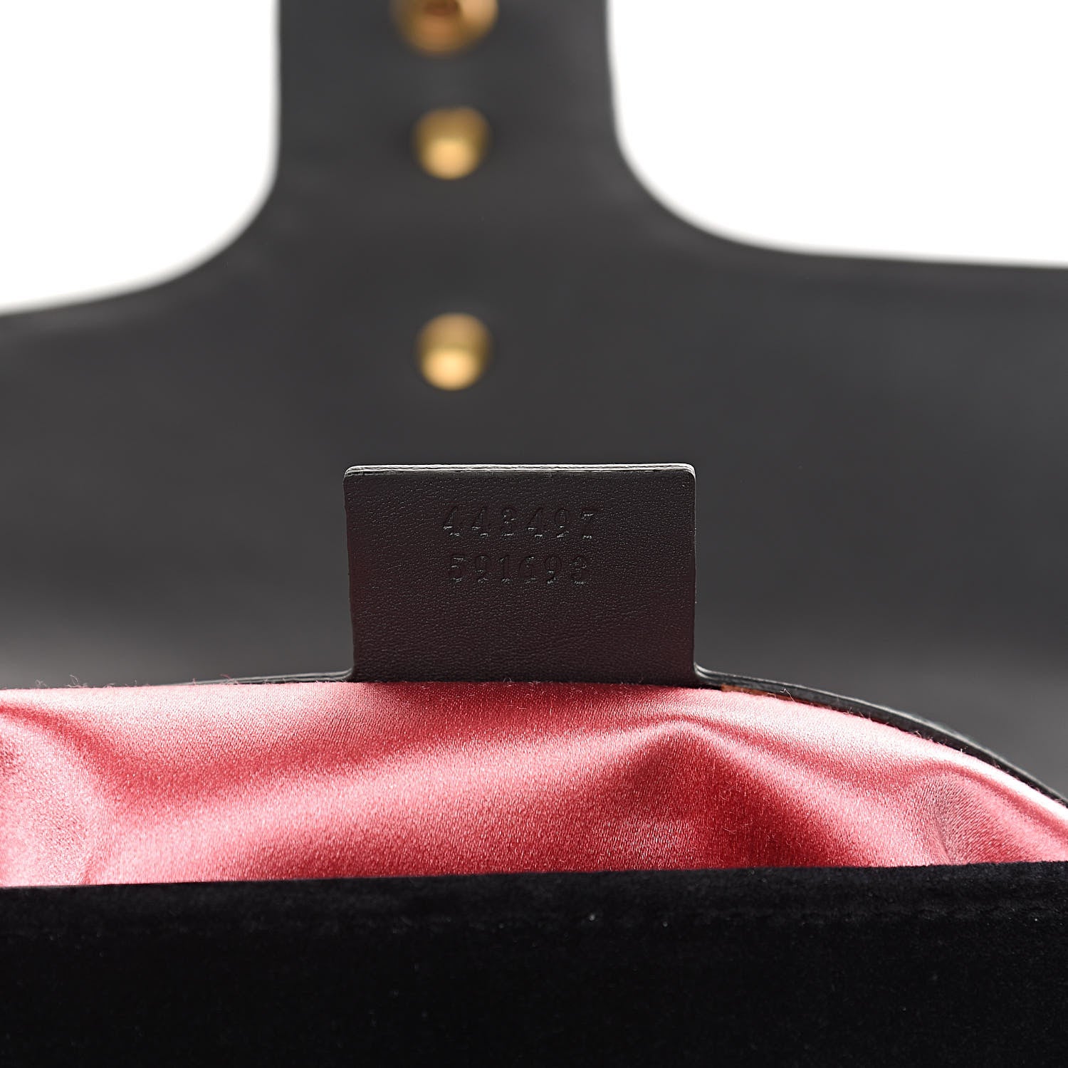 Gucci Velvet Matelasse Small GG Marmont Shoulder Bag Black 7 of 10