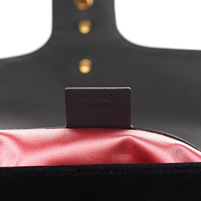 Gucci Velvet Matelasse Small GG Marmont Shoulder Bag Black 7 of 10