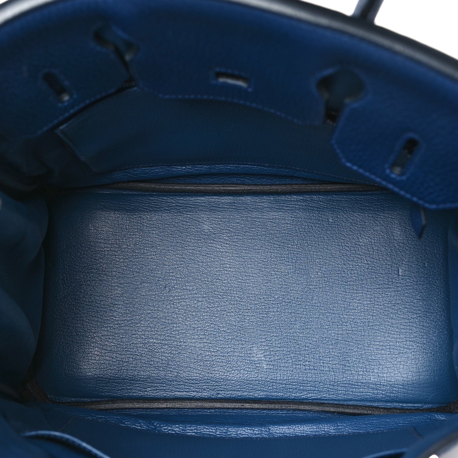 Hermes Taurillon Clemence Birkin 30 Bleu De Malte 5 of 10