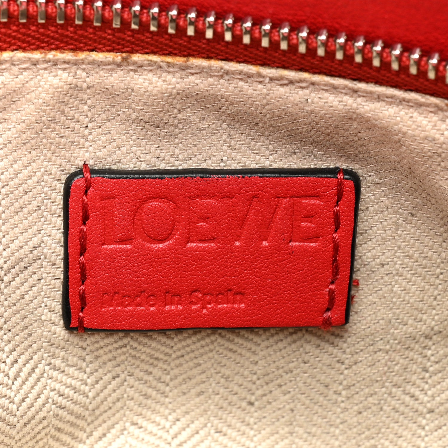Loewe Calfskin Small Puzzle Bag Scarlet 6 of 15