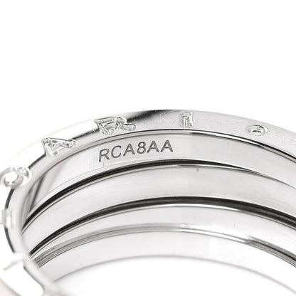 Bulgari 18K White Gold B.Zero1 Three-Band Ring 58 8.25 5 of 5