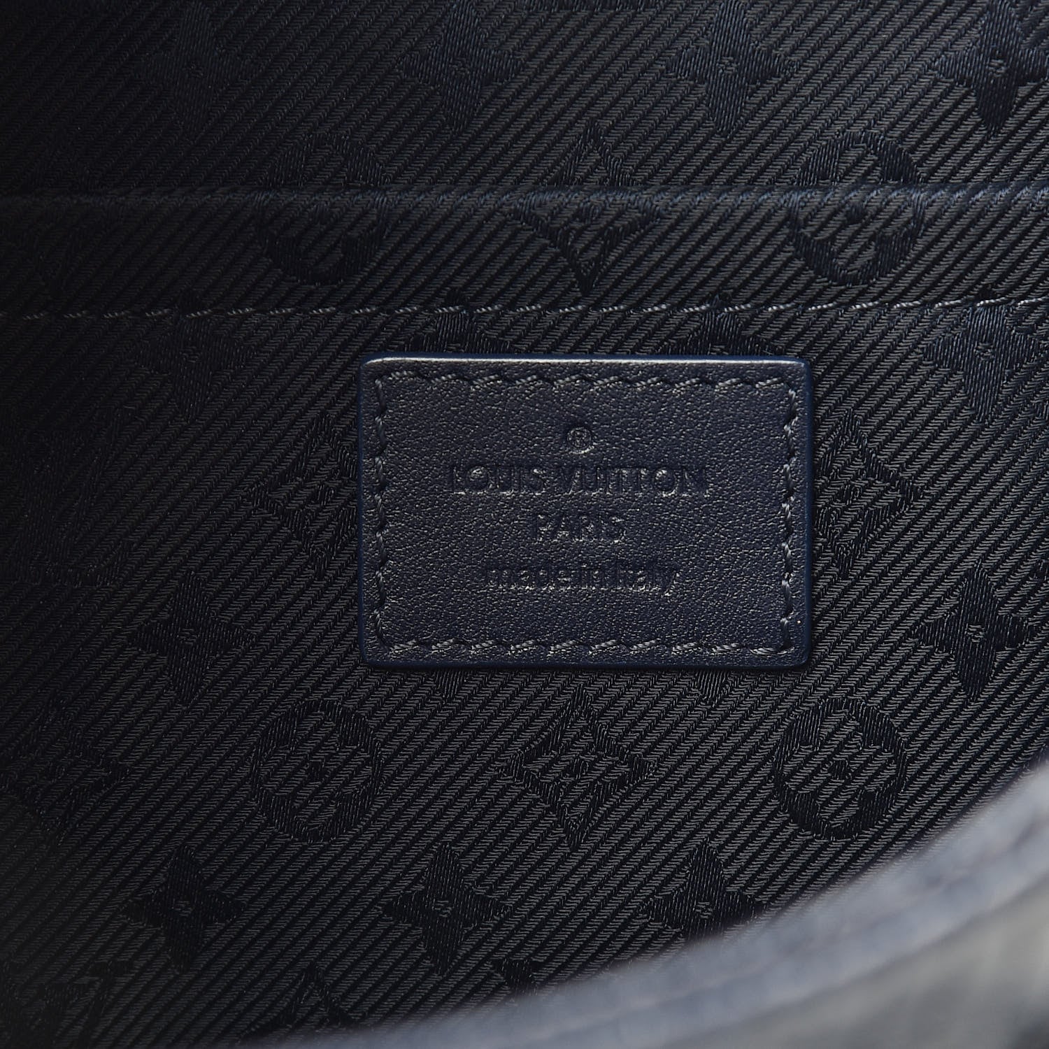 Louis Vuitton Calfskin Quilted Monogram Altair Clutch Navy 6 of 8