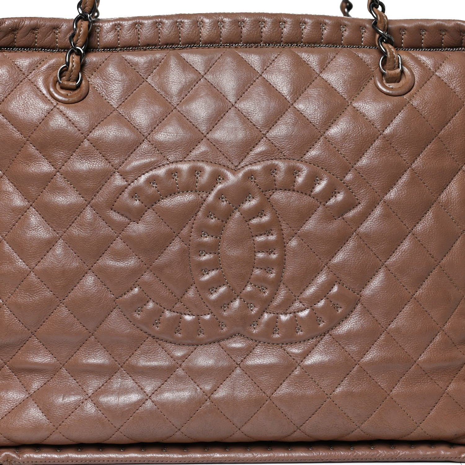 Chanel Calfskin Quilted Istanbul Shoulder Bag Beige 8 of 10