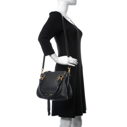 Chloe Calfskin Small Marcie Satchel Black 2 of 8