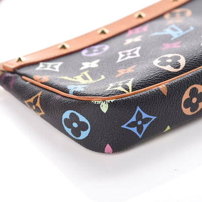 Louis Vuitton Monogram Multicolor Pochette Accessories Black 12 of 13