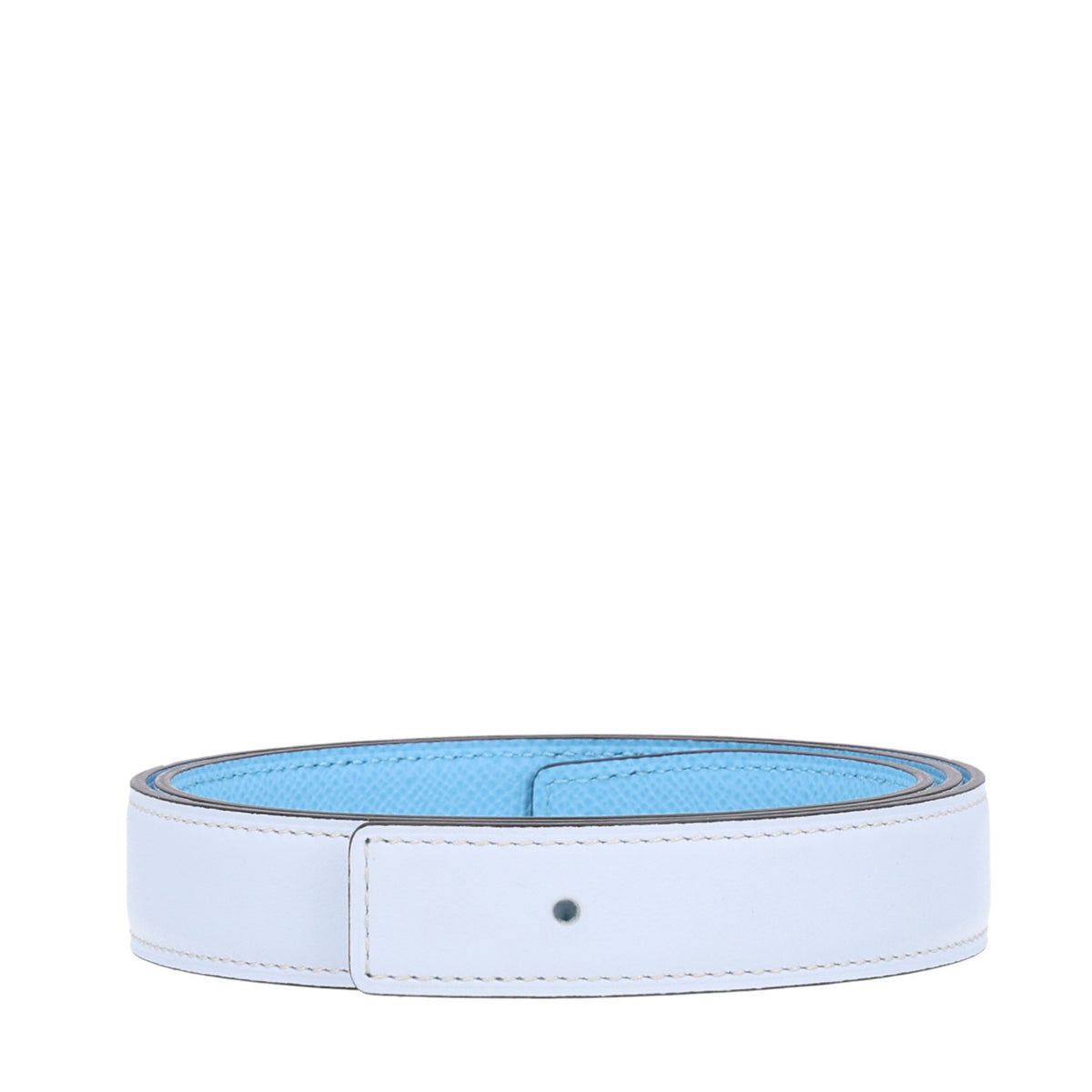 Hermes Swift Epsom 24mm Belt Strap 80 32 Bleu Brume Celeste 1 of 6