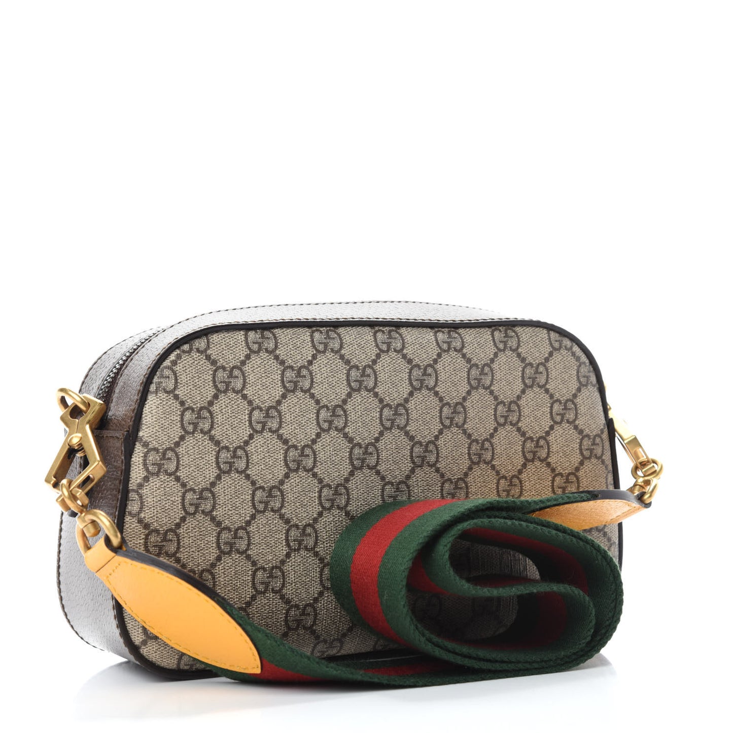 GG Supreme Monogram Web Neo Vintage Shoulder Bag Beige New Acero Crop