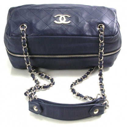 Chanel Lambskin Medium Camera Case Blue 6 of 12