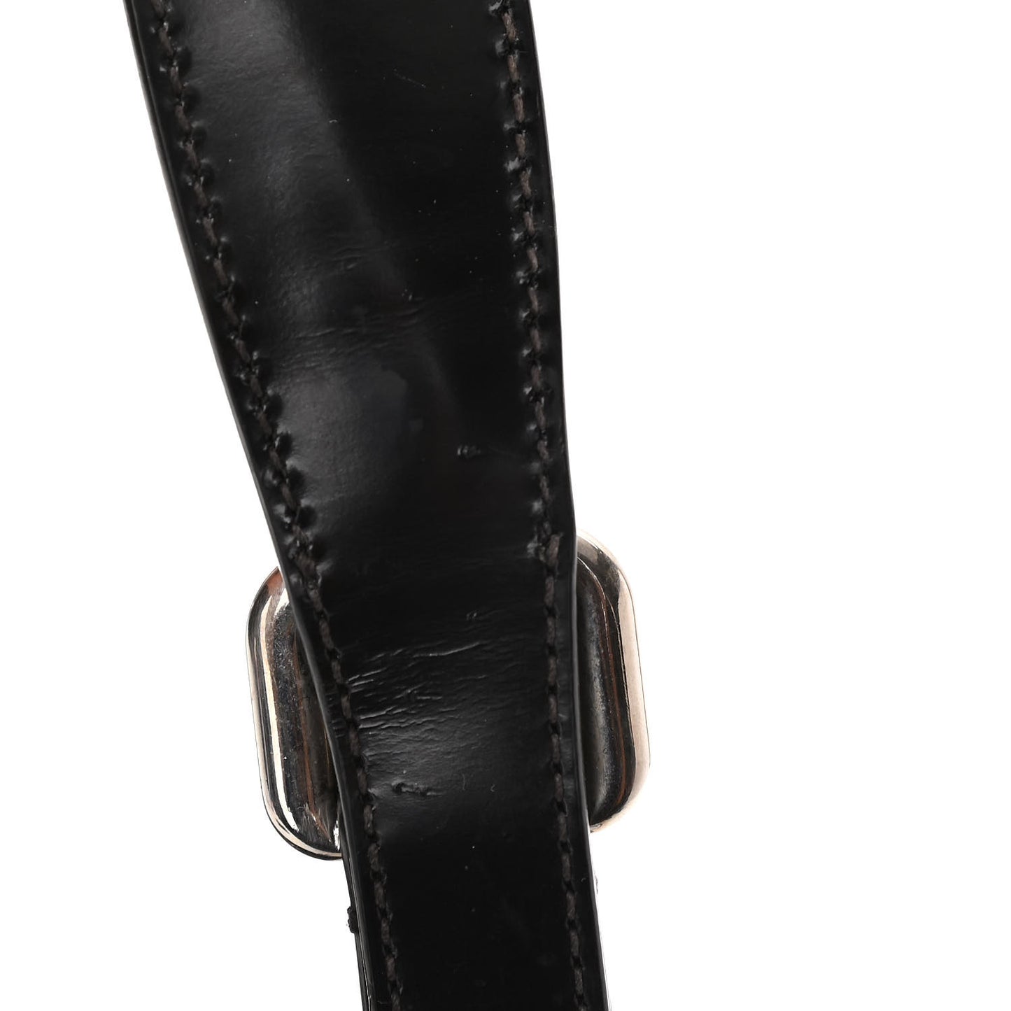 Tessuto Nylon Calfskin Logo Shoulder Bag Black