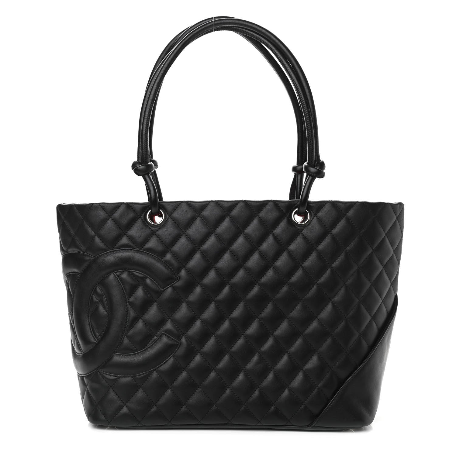 Chanel Calfskin Quilted Large Cambon Tote Black 2 of 13