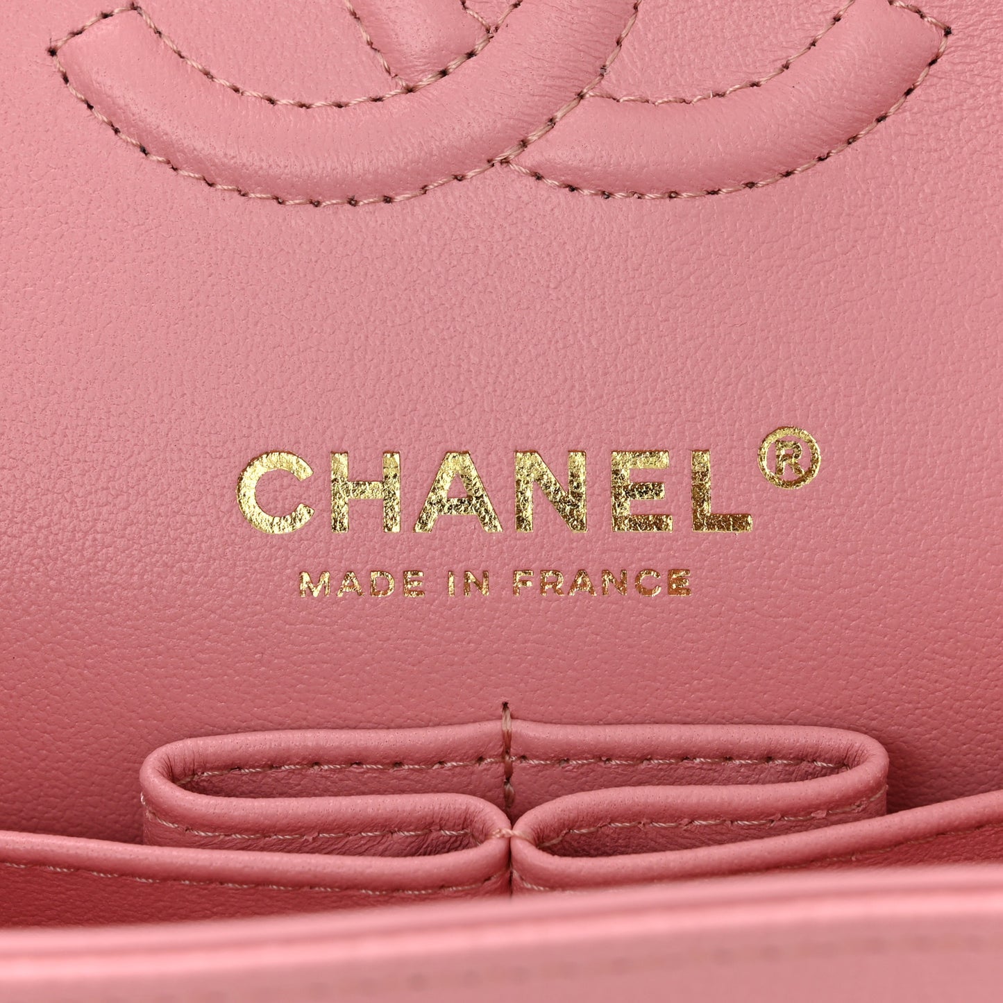 Caviar Quilted Small Double Flap Pink