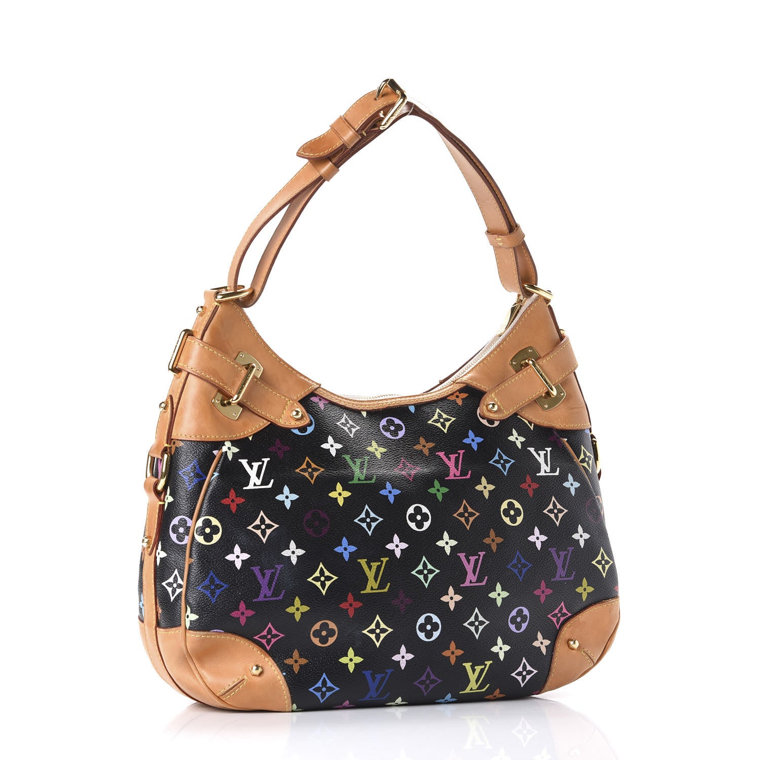 Louis Vuitton Monogram Multicolor Greta Black 2 of 8