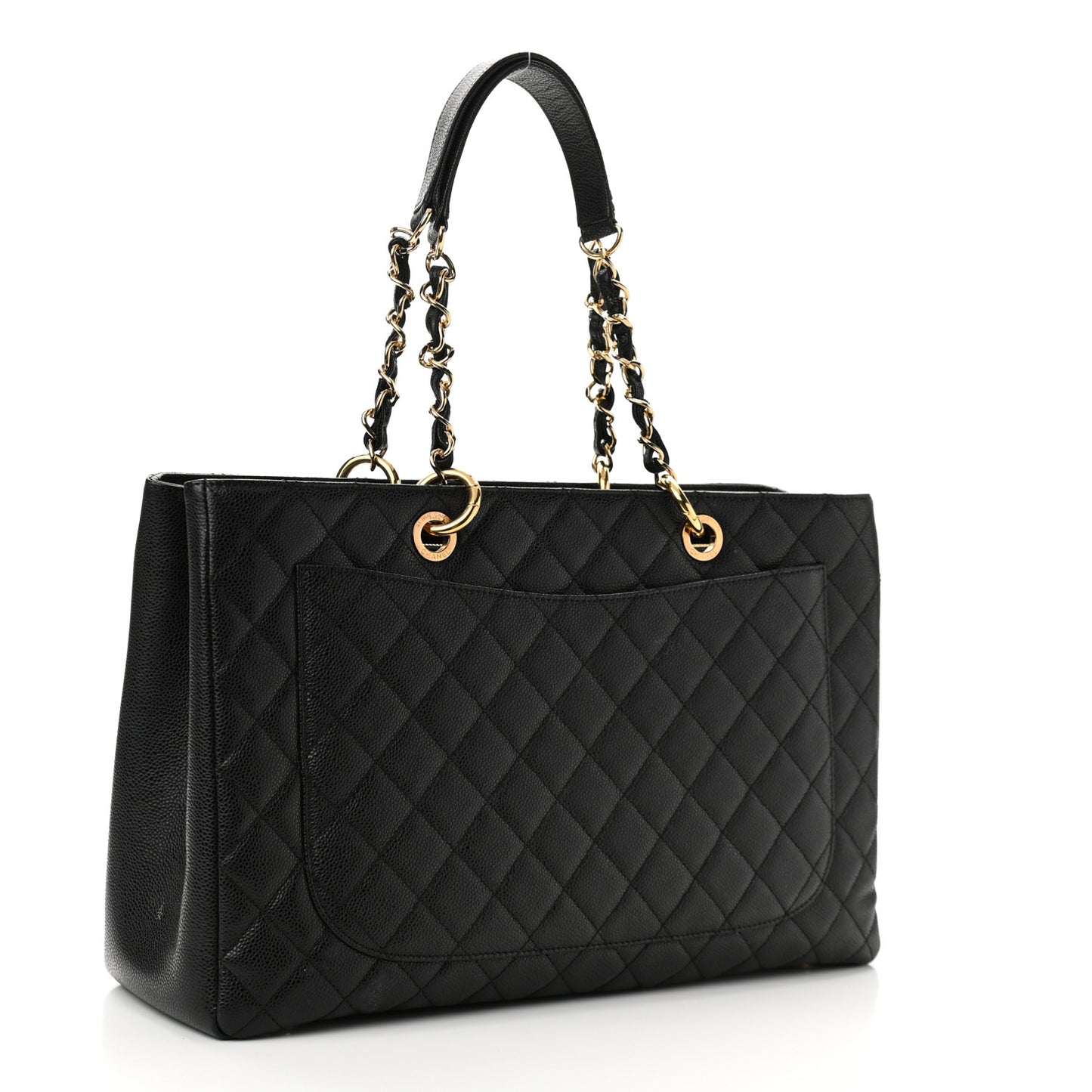 Caviar Quilted XL Grand Shopping Tote GST Black