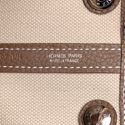 Hermes Twill D Negonda Garden Party 30 TPM Tote Beton Etoupe 5 of 10