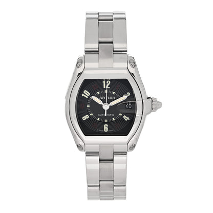 Cartier Stainless Steel 37mm Roadster Automatic Watch Black 1 of 5