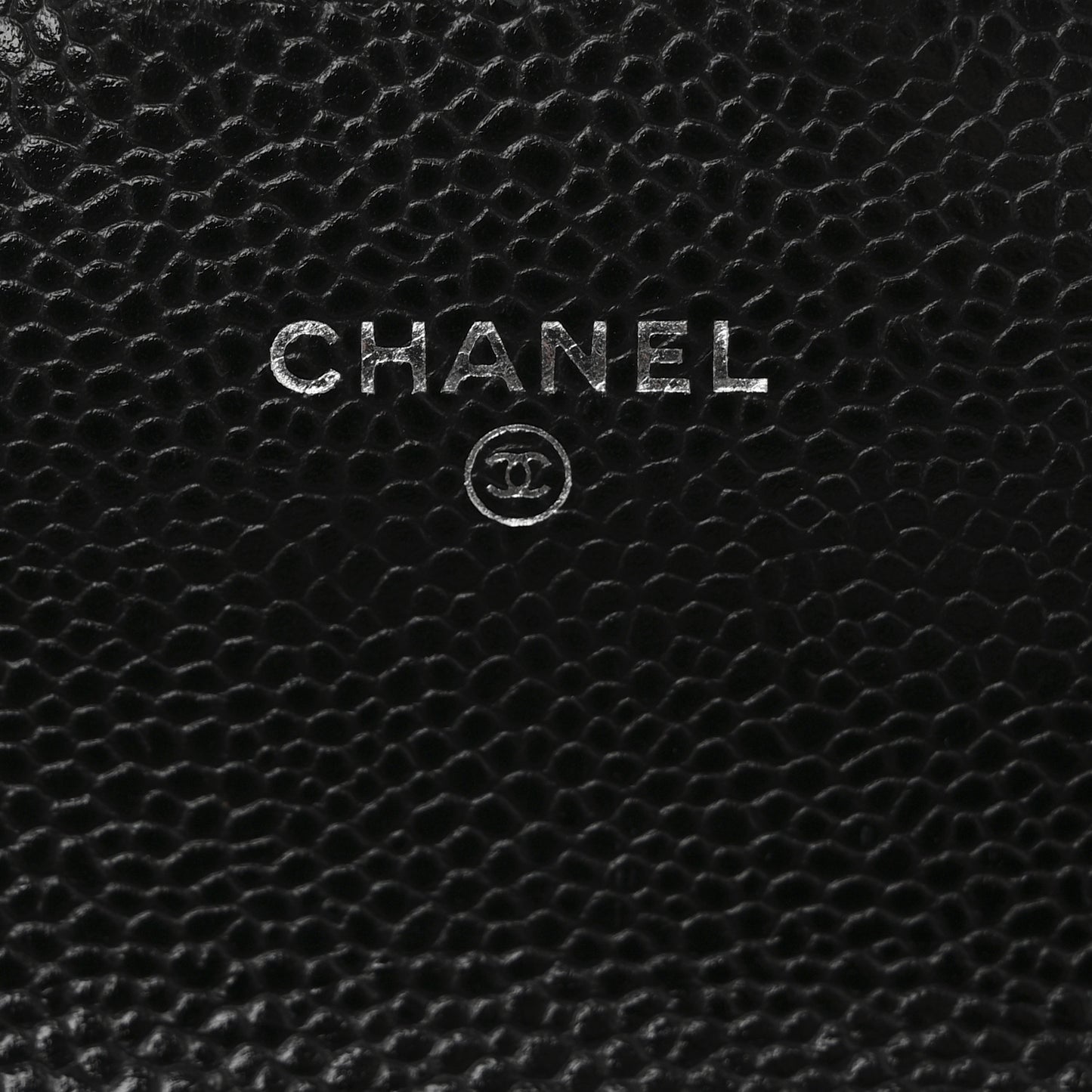 Caviar Quilted Large Gusset Flap Wallet Black
