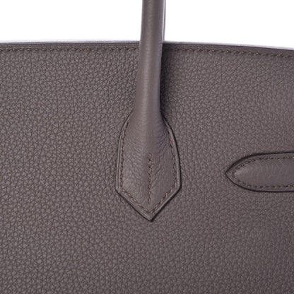 Hermes Togo Birkin 30 Etain 32 of 35