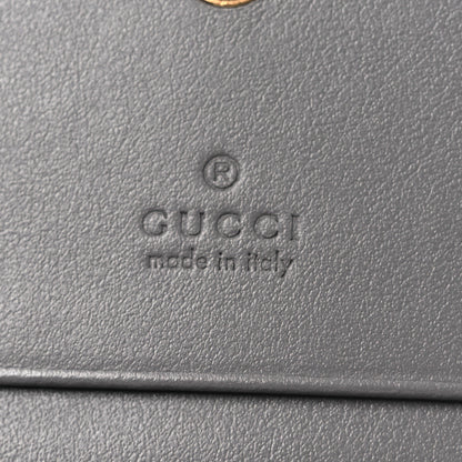 Gucci Calfskin GG Matelasse Card Case Wallet Grey 6 of 7