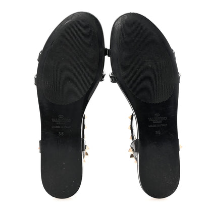 Valentino Garavani PVC Jelly Rockstud Caged Sandals 36 Black 6 of 8