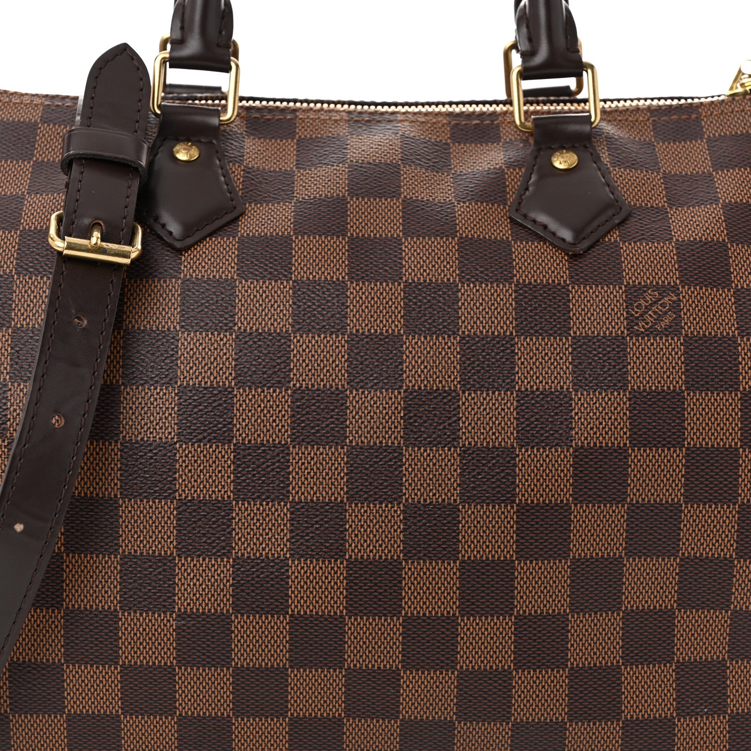 Louis Vuitton Damier Ebene Speedy Bandouliere 30 8 of 11