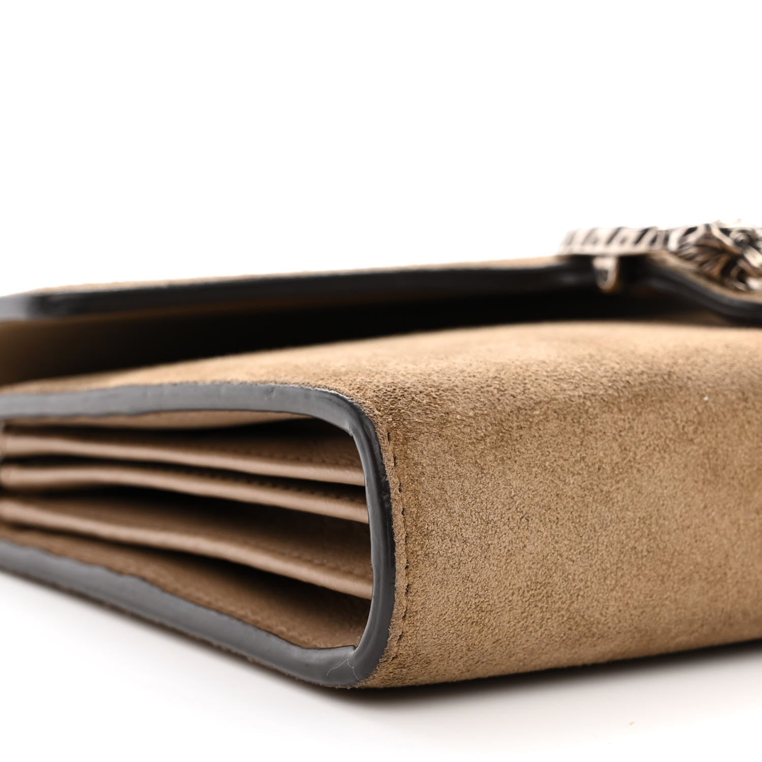 Gucci Suede Mini Dionysus Chain Wallet Taupe 9 of 12