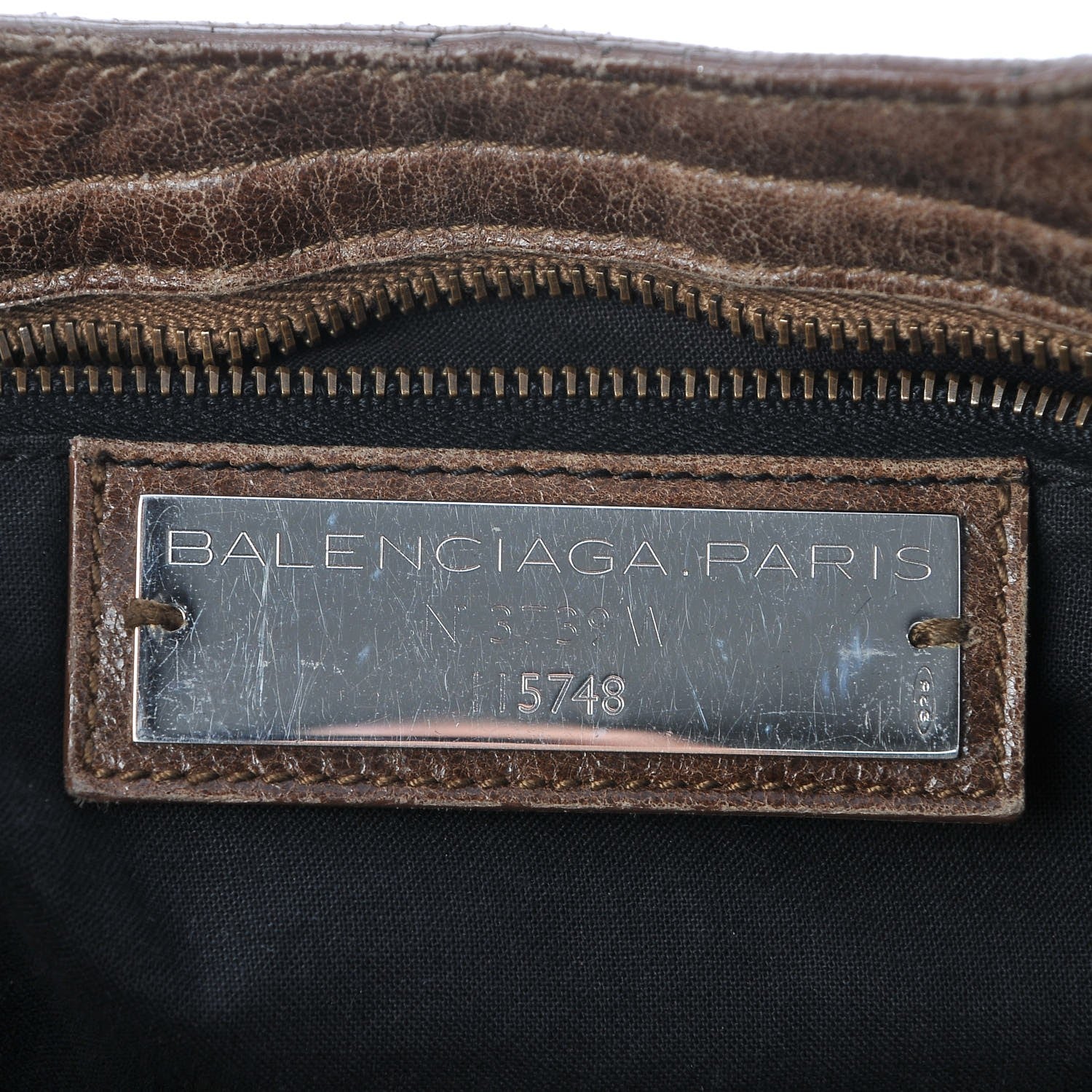 Balenciaga Chevre Classic Hardware City Olive Brown 7 of 15