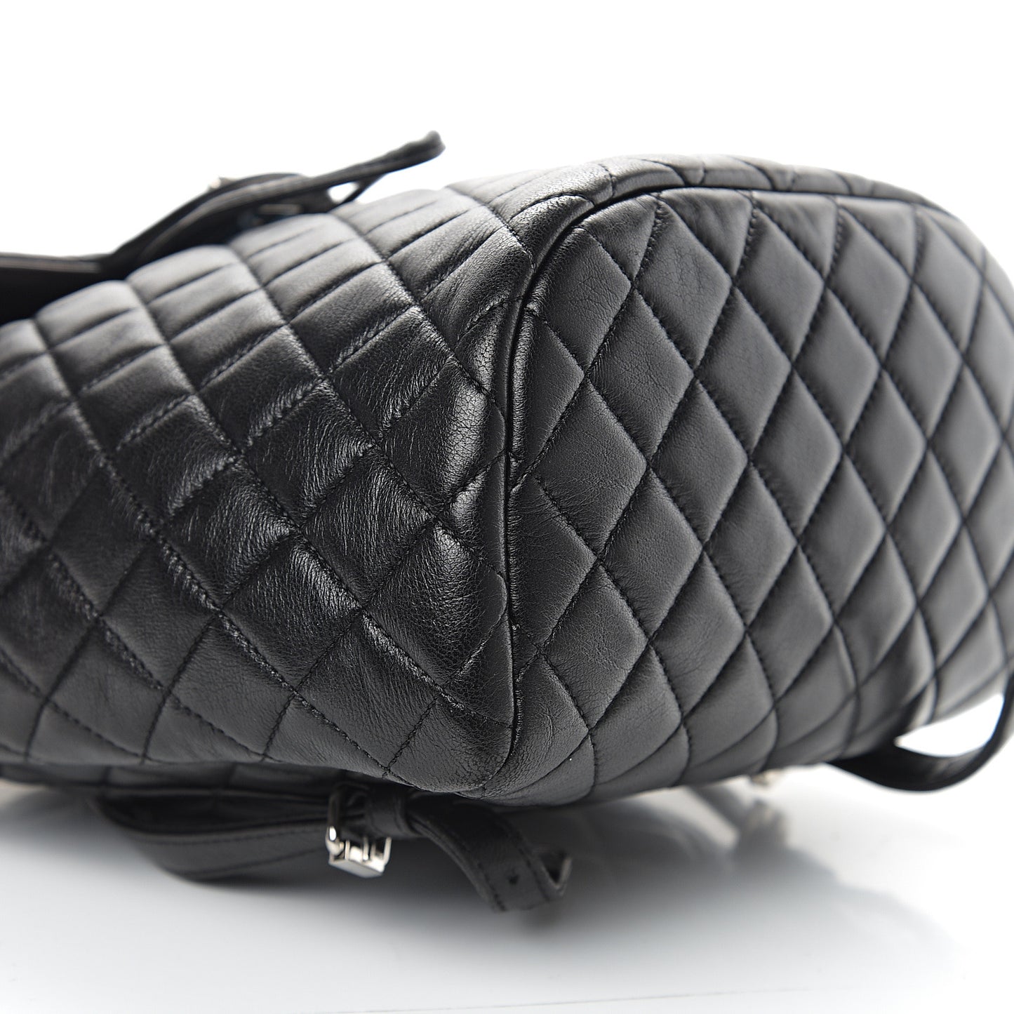 Lambskin Quilted Small Urban Spirit Backpack Black