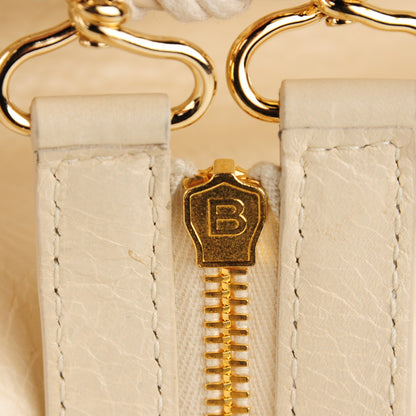 Balenciaga Agneau Giant 12 Gold Hardware Zip Traveler Backpack Blanc Creme Light Craie 8 of 12