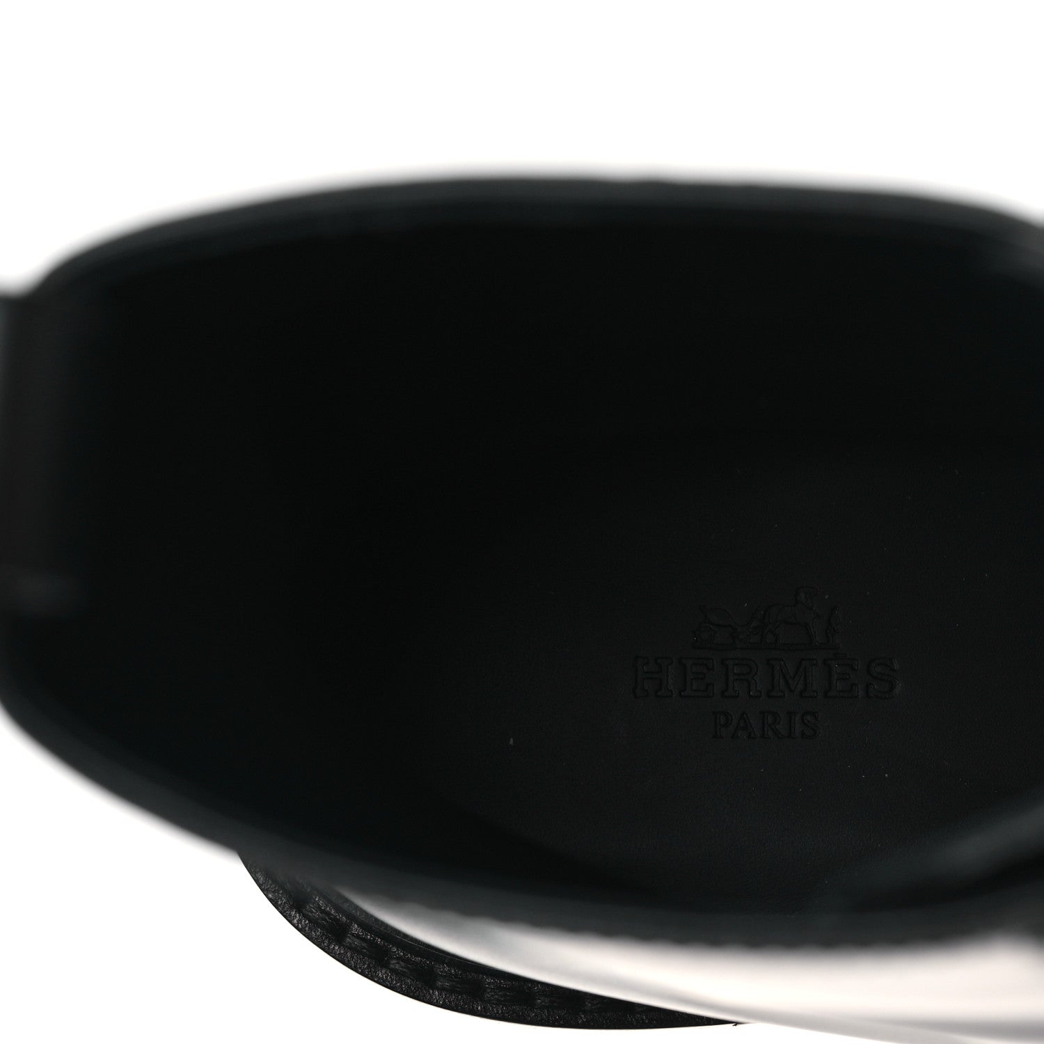 Hermes Glossed Calfskin Funk Ankle Boots 36 Black 7 of 9